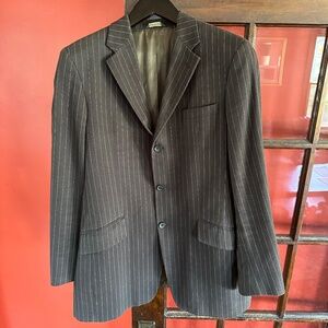 Banana Republic Sport Coat, Brown w/Pin Stripe